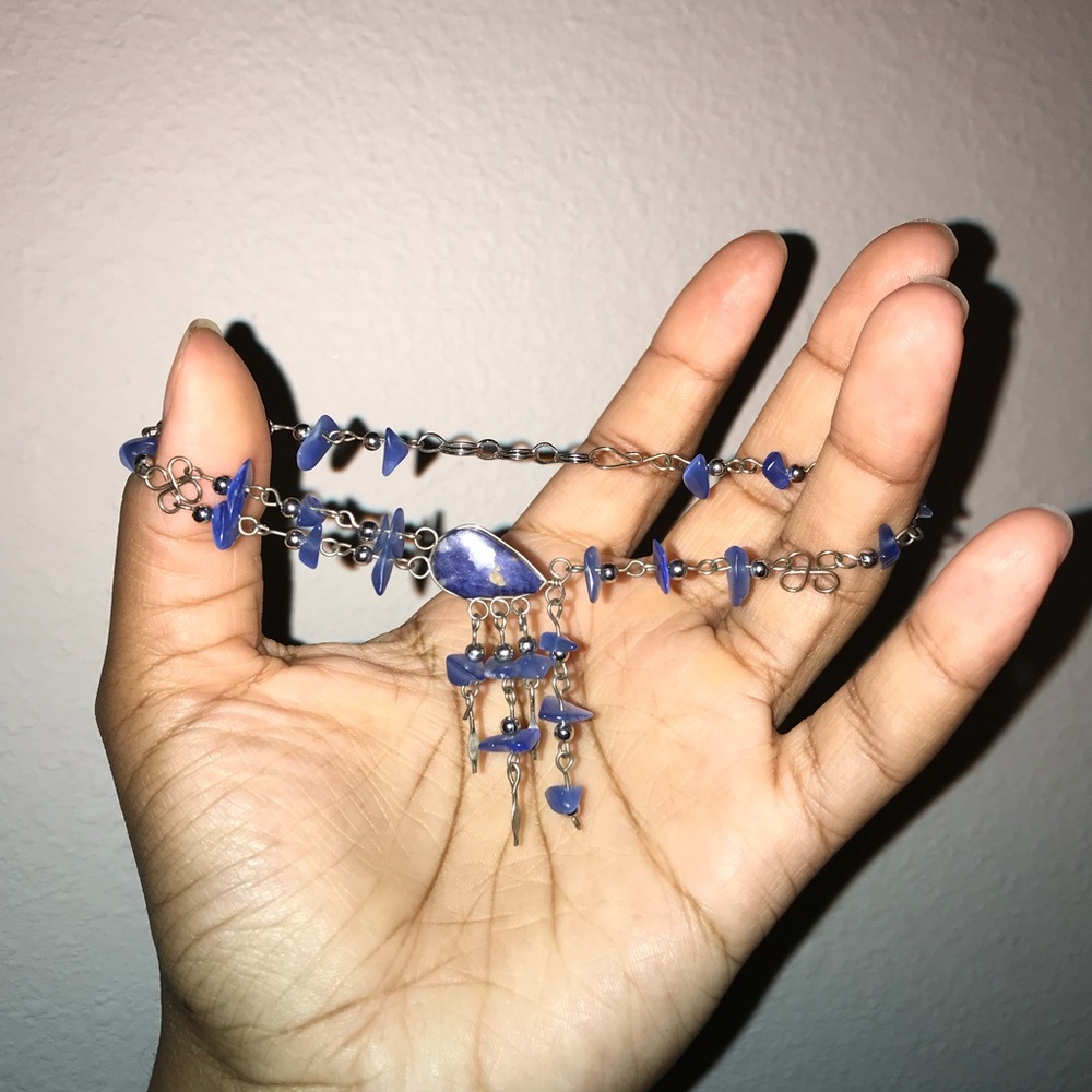 Blue Stone Anklet NEVER WORN
